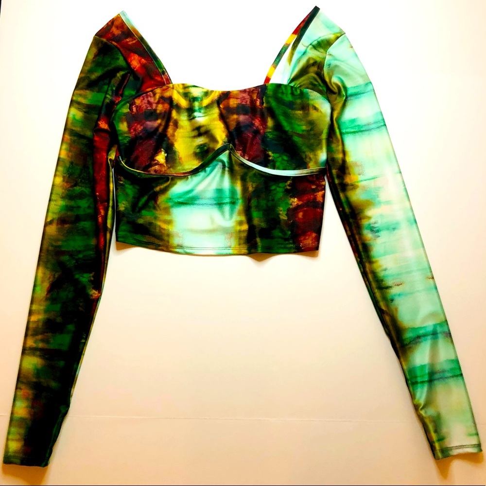 Marble Crop Top